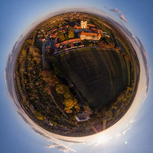360 stupňové panorama Klášter Rajhrad 