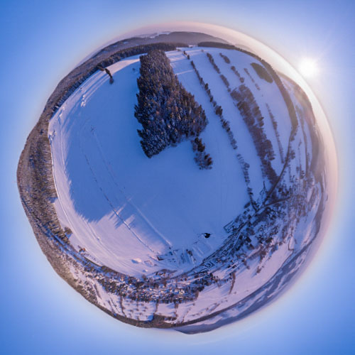 360 stupňové panorama Ski areál Čenkovice 
